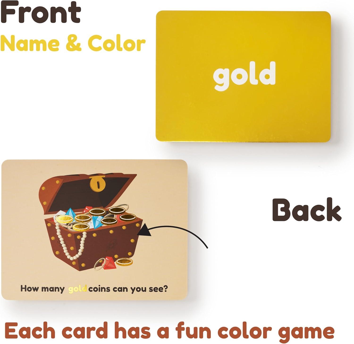 imageColor Flashcards for Toddlers  44 Flash Cards to Help Learn Colors amp Words  Thick Learning Cards  Includes Simple amp Advanced Colors