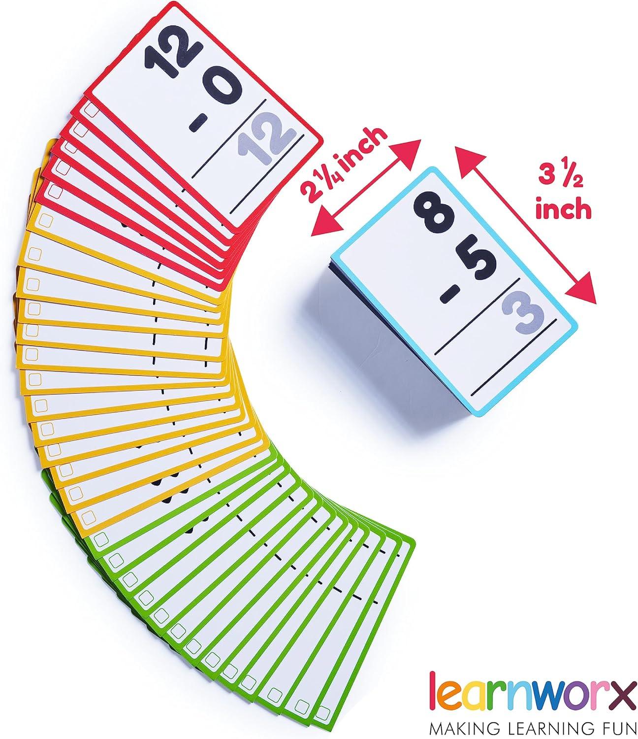 imageSubtraction Flash Cards 1st Grade 2nd 3rd 4th 183 Math Flashcards All Facts 012 Learn Subtraction for Kids Maths Flashcards from Kindergarten to Ages 6 7 8 9 amp 10