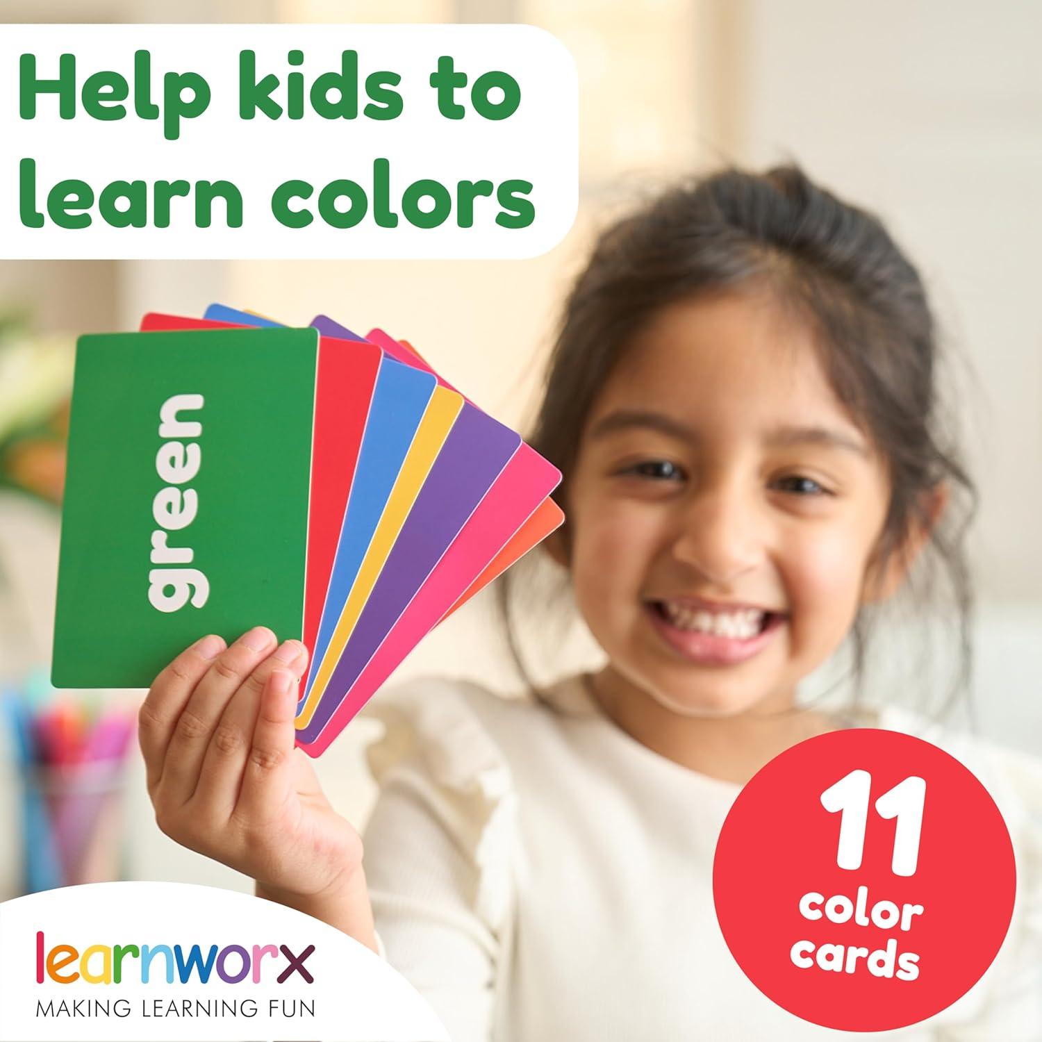imageToddler Learning Flash Cards Kids Letter Number Alphabet Animal Color Words Flashcards Large Cards Ideal for Preschool Kindergarden Pre K Educational Flashcards 12 Months 5 Years