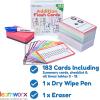 Addition Flash Cards 1st Grade | 183 Math Flash Cards for Kids Ages 4-8 | 1st 2nd & 3rd Grade | Math Flash Cards 2nd Grade | Learn Math for Kids Addition Flashcards Facts 0-12 | Family Bulk Set