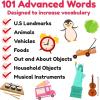Advanced Flash Cards for Toddlers 3-5 Years – 101 Flashcards – Preschool Flash Cards – Kindergarten Flash Card for Kids – Toddler Learning – Educational Gift – for Ages 3, 4, 5 & 6(PreSchool (Age 3 – 5))