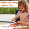 Color Flashcards for Toddlers – 44 Flash Cards to Help Learn Colors & Words – Thick Learning Cards – Includes Simple & Advanced Colors