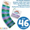 Dinosaur Flash Cards for Kids – Learn Dinosaurs Game, Fun Facts & Stats – 46 Unique Flashcards – Age 4, 5, 6, 7, 8, 9, 10 Years