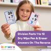 Division Flash Cards 3rd Grade 4th 5th and 6th – 169 Math Flashcards – All Facts 1-12 – Learn Division for Kids – for Ages 6, 7, 8, 9 and 10