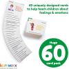 Emotion Cards for Kids, Feeling Cards Game | 60 Emotion & Feeling Flash Cards for Kids | Learn Feelings and Needs Cards | Teach Mixed Emotions & Emotional Intelligence Cards to Children & Toddlers