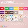 Spanish Flash Cards for Kids and Toddlers – 101 Cards – 202 Sides – Learn Shapes, Numbers, Colors, Body Parts, Counting, Letters & More – Great Value, Fun Learning and Educational Flashcards