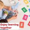 Toddler Learning Flash Cards | Kids Letter Number Alphabet Animal Color Words Flashcards | Large Cards Ideal for Preschool Kindergarden Pre K Educational | Flashcards 12 Months – 5 Years