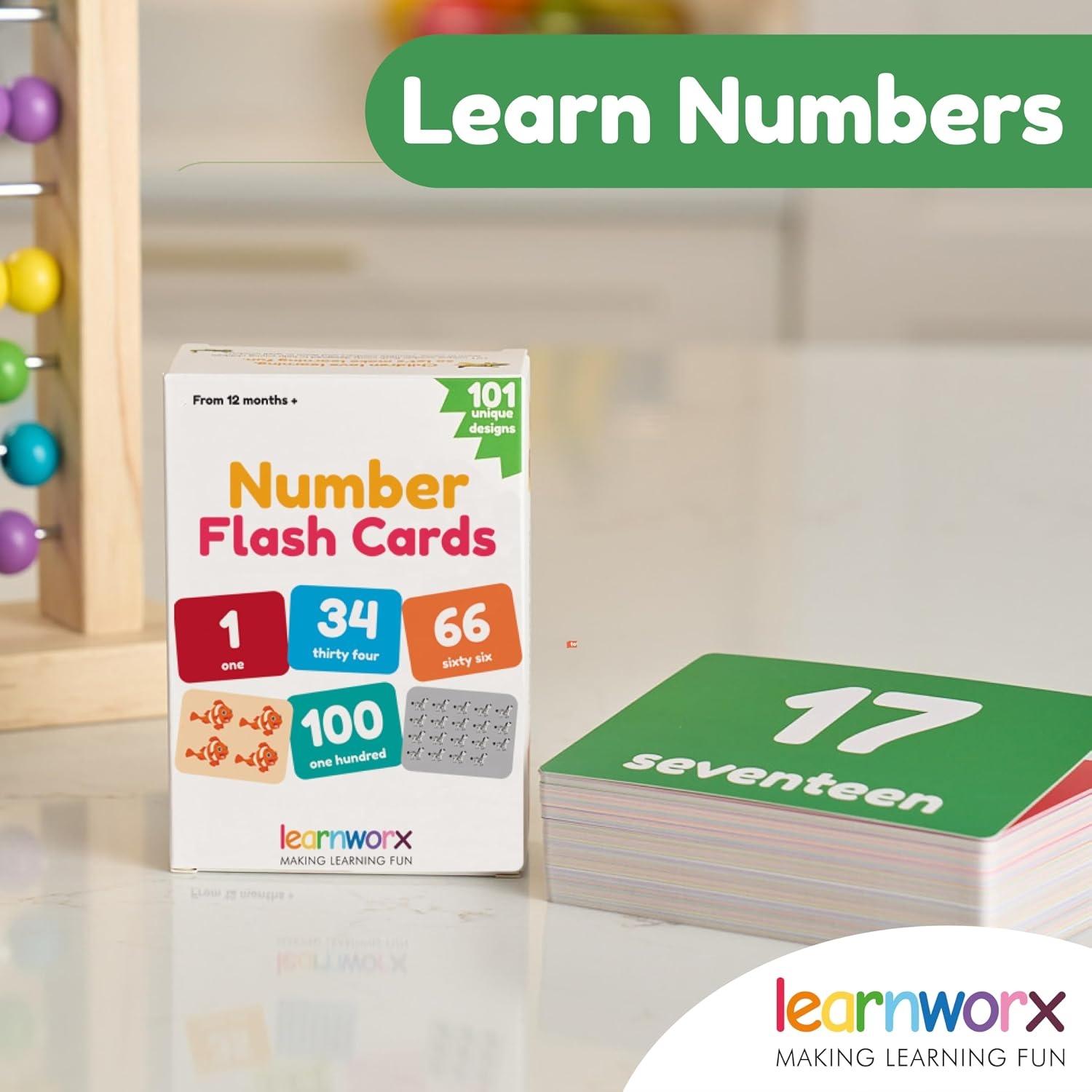 image:image101 Number Flash Cards 0100 for Toddlers amp Kids Ages 1 Counting Cards Number Recognition amp Early Math Learning Activities for Preschool PreK Kindergarten amp HomeschoolTravel Size 4 x 3