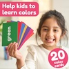 20 Colors Flash Cards for Toddlers Ages 1-5 – Color Recognition, Color Mixing & Shapes Learning Cards, Educational Preschool Flashcards for Pre-K, Kindergarten & Homeschool(Travel Size (4½ x 3″))